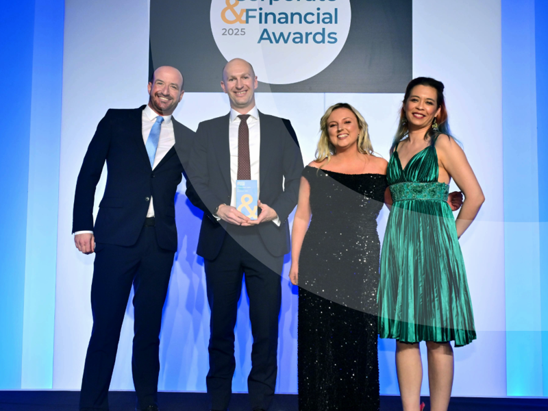 Double gold at the Corporate and Financial Awards